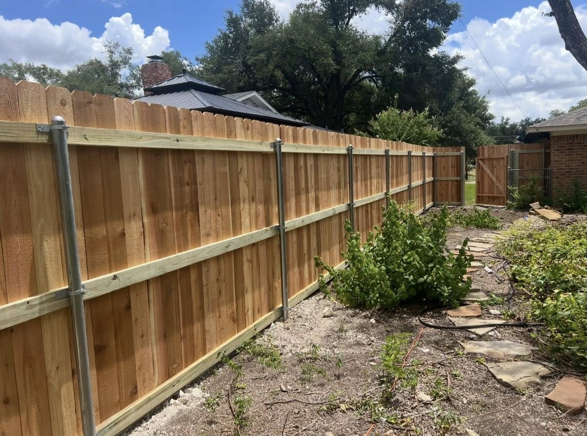 Dog-Ear Cedar Fence